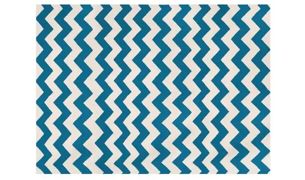 Alfombra Zig Zag Azul