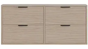 Zapatero horizontal 4 puertas nórdico Osaka