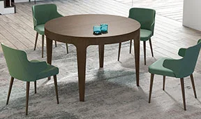 Mesa de comedor redonda nórdica Bintra