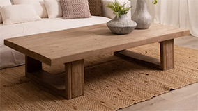 Mesa de centro natural madera de pino