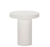 Mesa auxiliar cemento minimalista blanca Mesa auxiliar cemento minimalista blanca