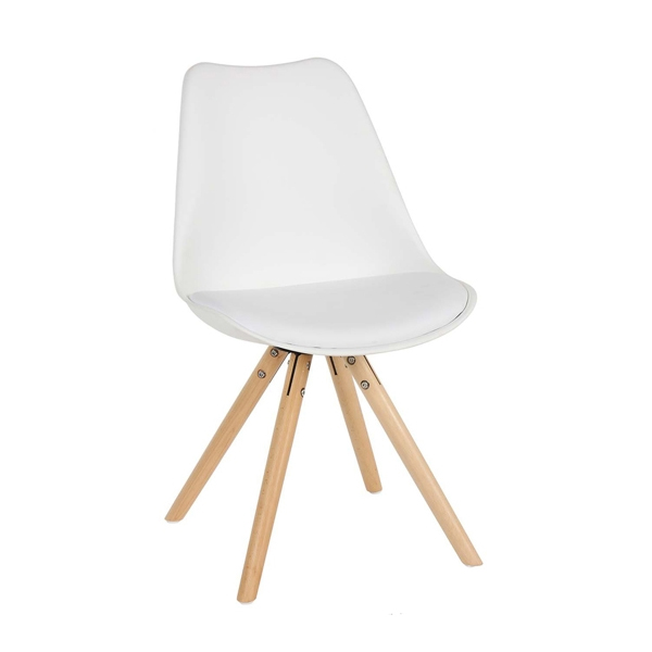 Silla madera natural moderna Lars