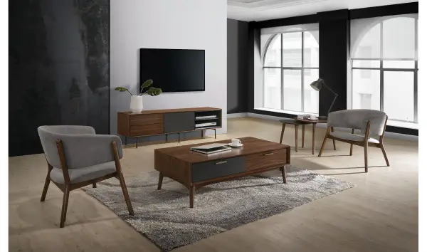 Mesa auxiliar bicolor nórdica Gari