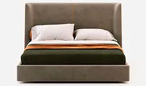 Cama tapizada de diseño Echo