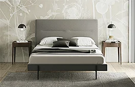 Cama base metal tapizada Coppola Cama base metal tapizada Coppola