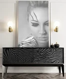 Aparador 4 puertas estampado animal print Zebra Triangle
