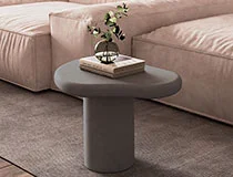 Mesa auxiliar microcemento gris oscuro Hanta Mesa auxiliar microcemento gris oscuro Hanta