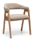 Silla Vee en madera y tapizada Silla Vee en madera y tapizada