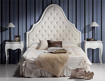 Cabecero tapizado de Piel Beverly Hills