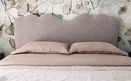 Cabecero tapizado Báltico tela bouclé