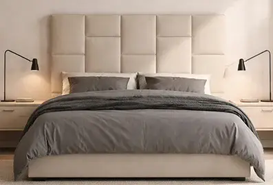 Cabecero de diseño con acolchado Silhouette