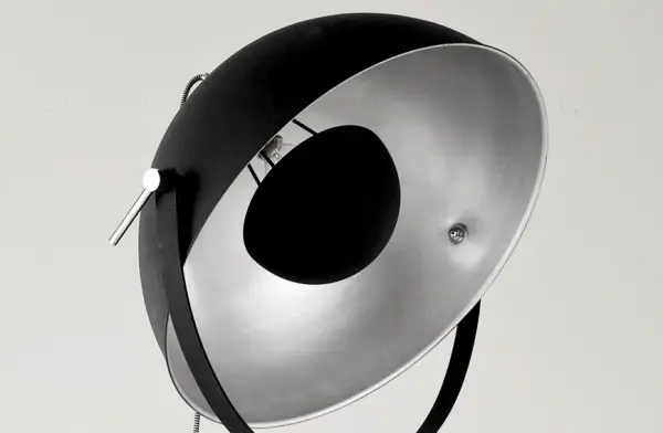 Lámpara de piel Bowl Black