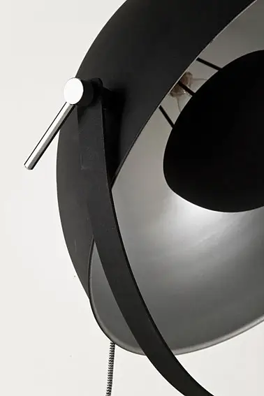 Lámpara de piel Bowl Black