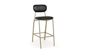 Taburete bar negro vintage Addy Taburete bar negro vintage Addy