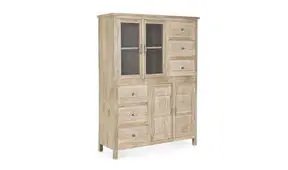 Vitrina 4 puertas 6 cajones vintage Mayra