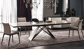 Mesa de comedor extensible keramik Drive Premier Cattelan