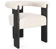 Silla con brazos negro y natural Agape Silla con brazos negro y natural Agape