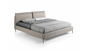 Cama de diseño tapizada Leone