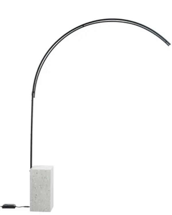 Lámpara de pie LED de metal regulable Biblio