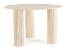 Mesa de comedor de madera de mango blanca Dacca