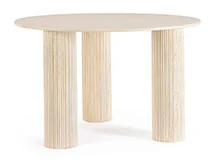 Mesa de comedor de madera de mango blanca Dacca Mesa de comedor de madera de mango blanca Dacca