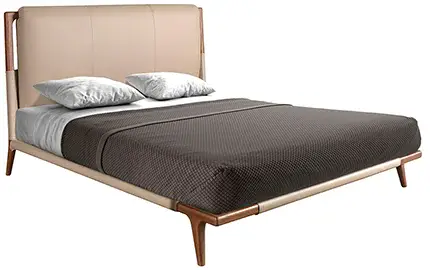 Cama polipiel color visón Aurea