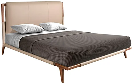Cama polipiel color visón Aurea Cama polipiel color visón Aurea