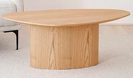 Mesa de centro irregular fresno natural Denver Mesa de centro irregular fresno natural Denver