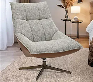 Butaca giratoria tejido y ecopiel Seres Butaca giratoria tejido y ecopiel Seres