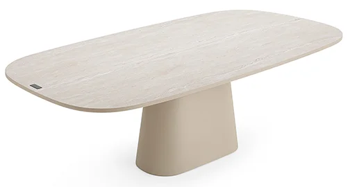 Mesa de comedor cemento y porcelánico Iris