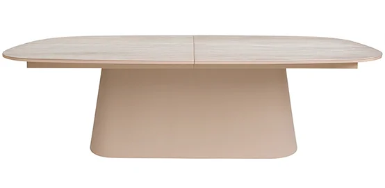Mesa de comedor extensible cemento y porcelánico Iris