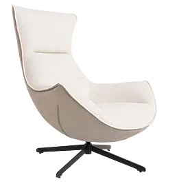 Sillón relax vento giratorio 360 grados beige