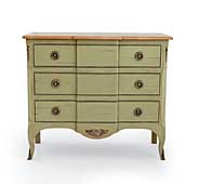 Cmoda vintage verde 3 cajones Pavo Tonin Casa