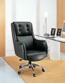 Sillón Giratorio Piel Nizza