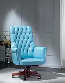 Sillon Piel Giratorio Oscar