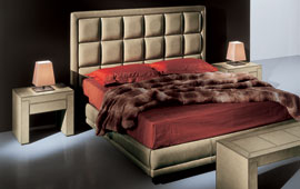 Cama de Piel clasica Davinci