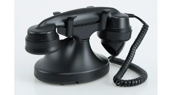 Teléfono América negro