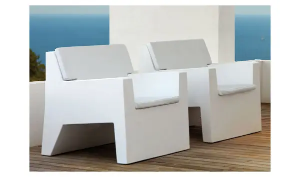 Butaca jardin JUT en blanco