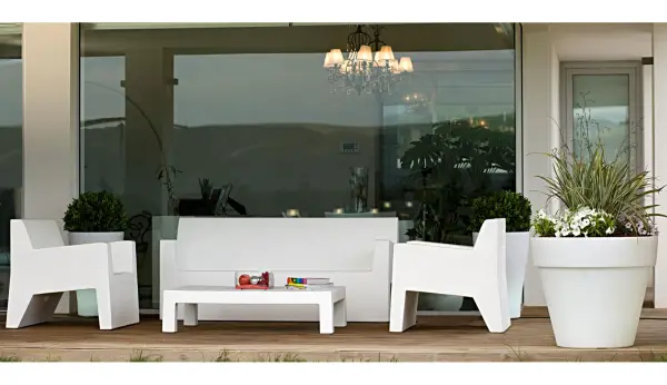 Butaca jardin JUT en blanco