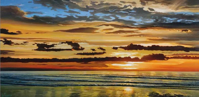 Cuadro canvas alba sul mare