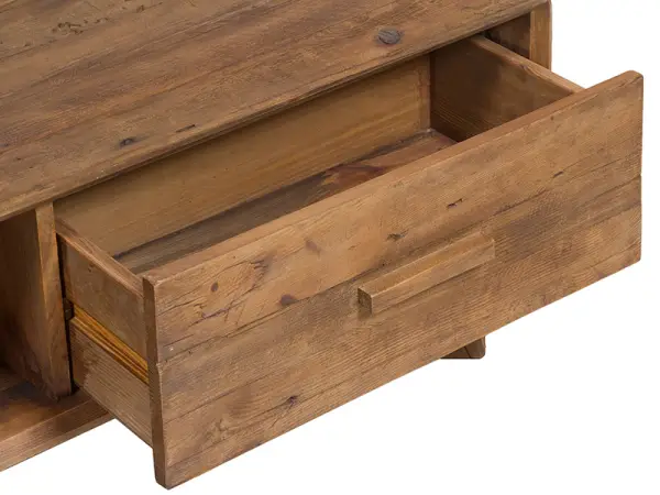 Mesa de centro nórdica 2 hueco 2 cajón Dare
