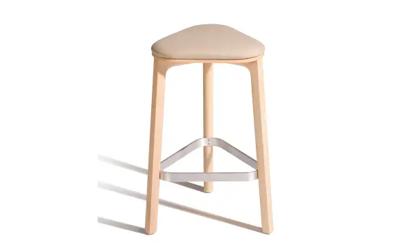 Taburete moderno Perch asiento tapizado