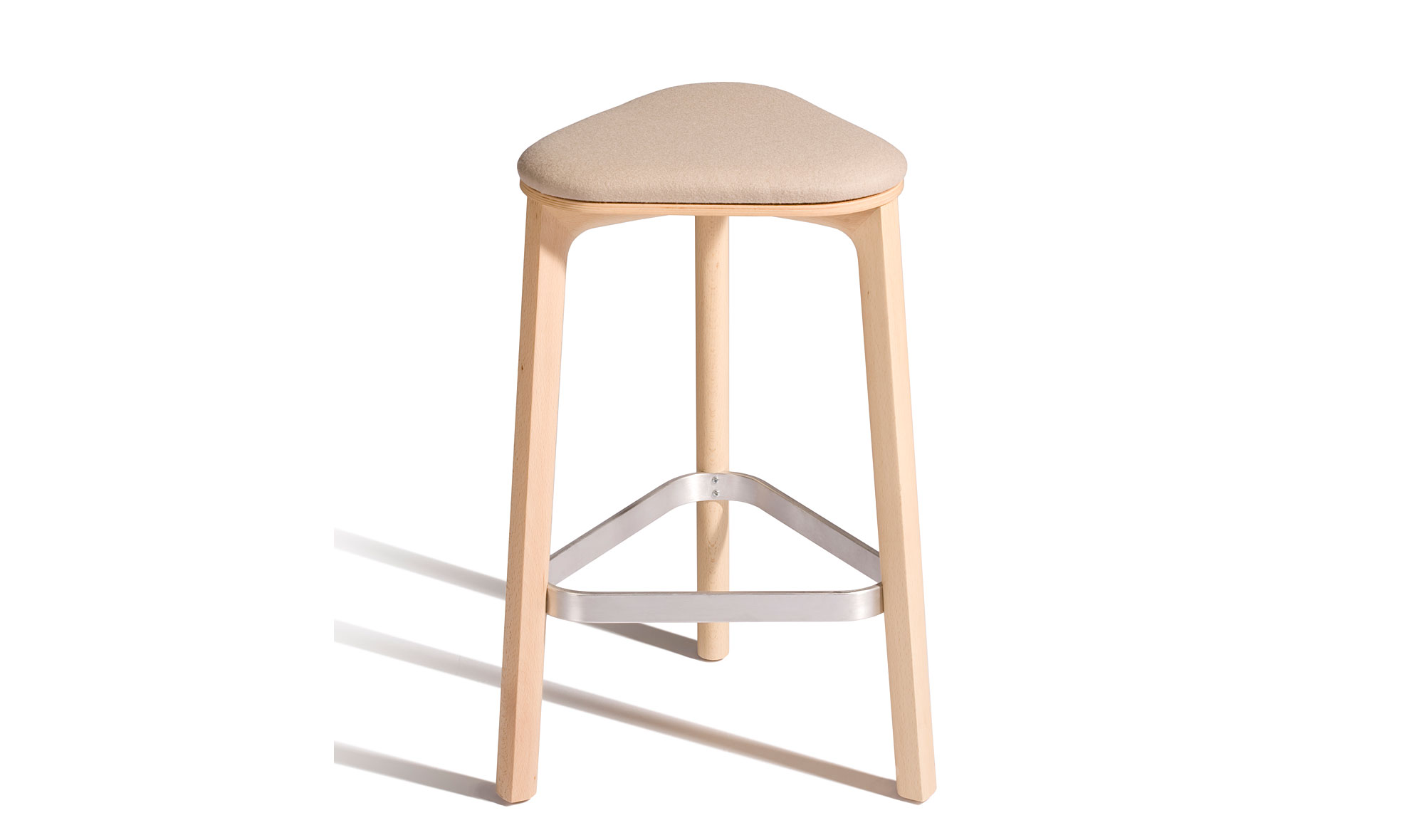 Taburete moderno Perch asiento tapizado