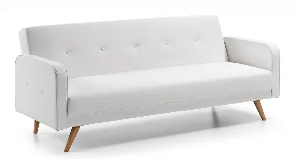 Sofá cama retro blanco Roger