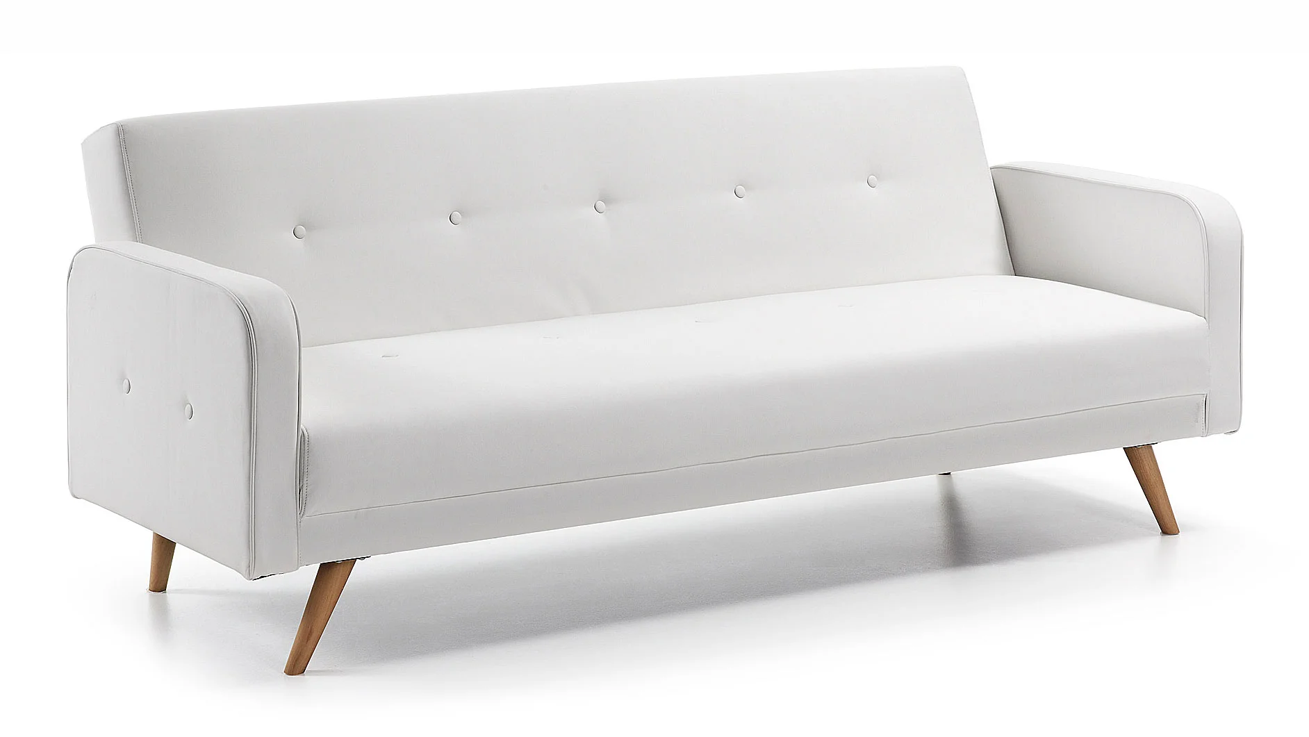 Sofá cama retro blanco Roger