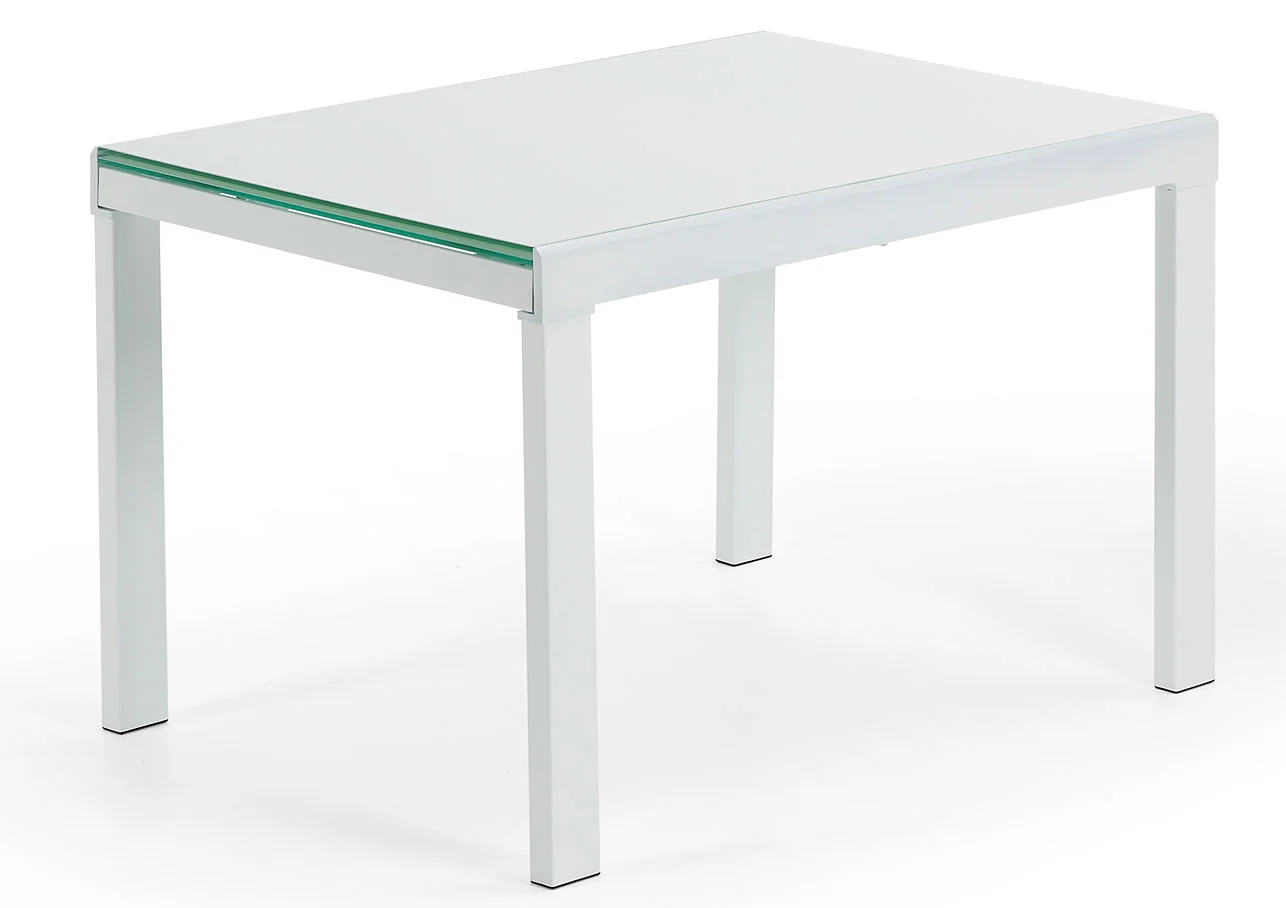 Mesa de Comedor extensible blanca Moderna Abama