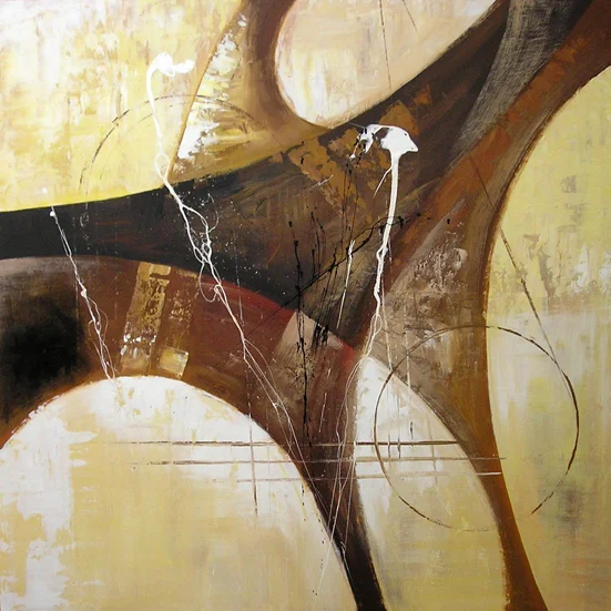 Cuadro Abstracto Ocre III