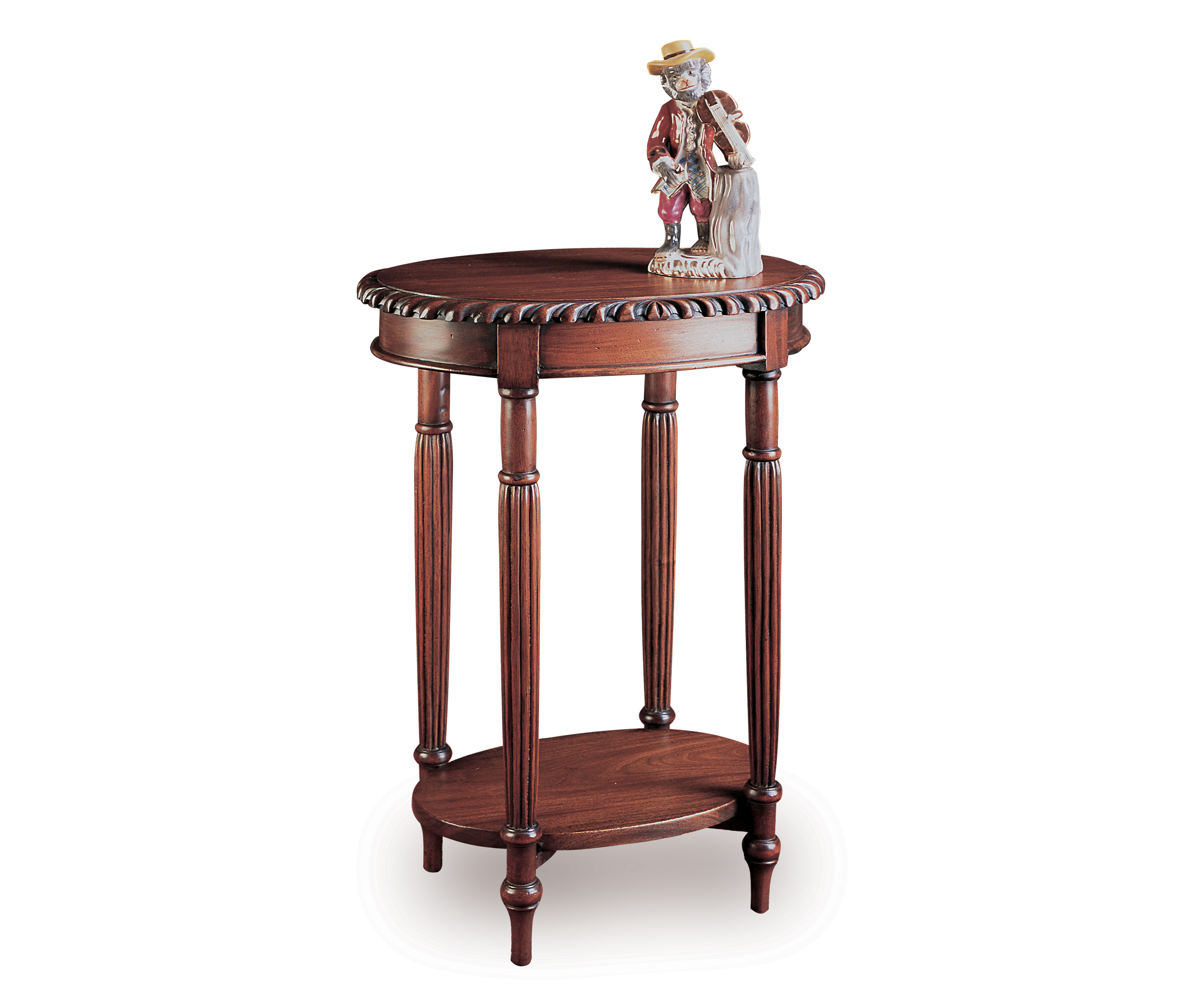 Mesa auxiliar oval Clásica Chippendale