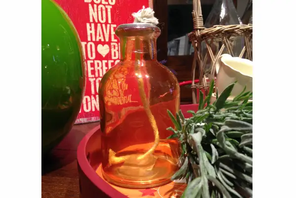 Quinqué botella Parafina