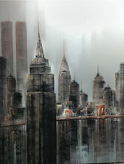 Cuadro castillo manhattan II